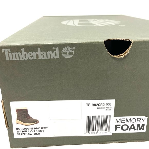 Timberland WOMEN‘S Size 8.5 TB 0A2CR2 901 BOROUGHS PROJECT PULL ON BOOTS Olive - Picture 9 of 11